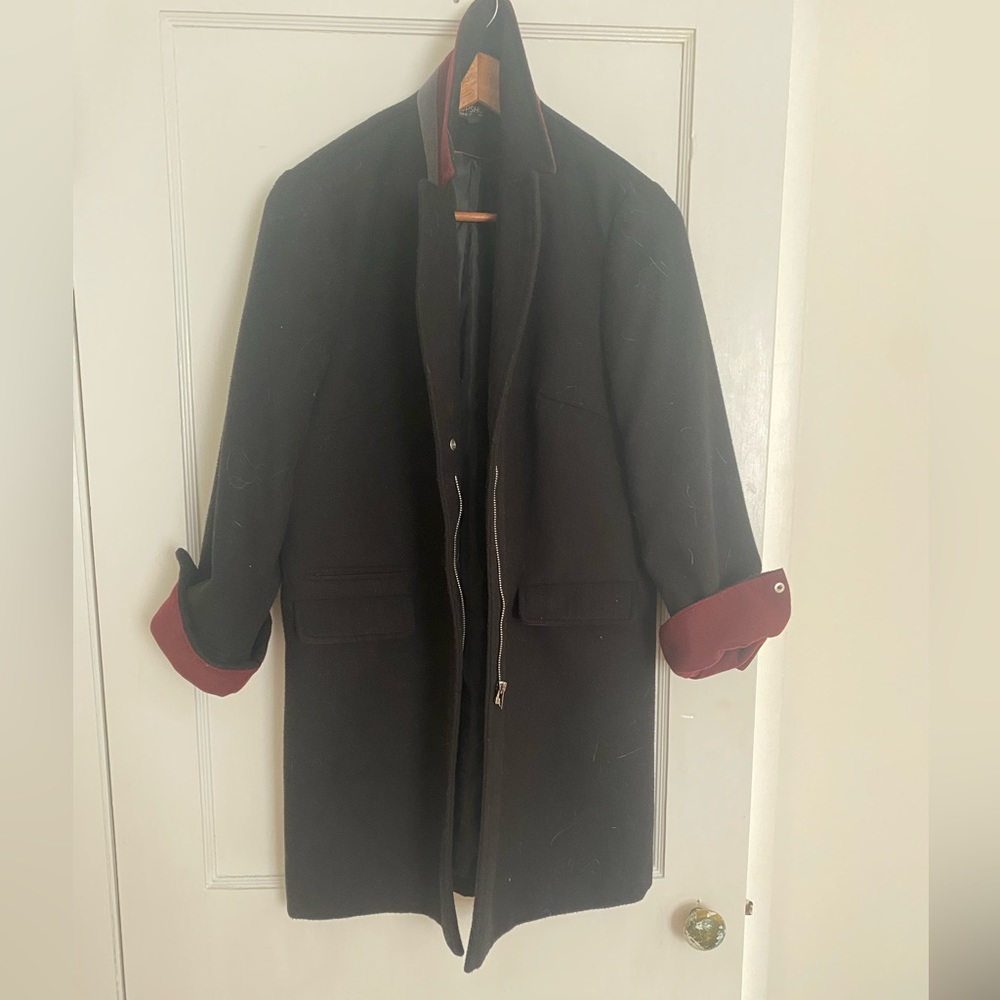 Slouchy topshop overcoat, size 10 US